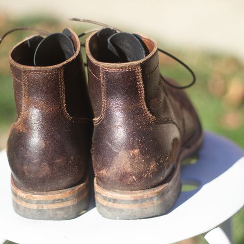 View photo of Viberg Service Boot in Horween Brown Waxed Flesh