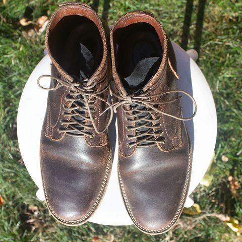 View photo of Viberg Service Boot in Horween Brown Waxed Flesh