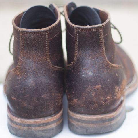 View photo of Viberg Service Boot in Horween Brown Waxed Flesh