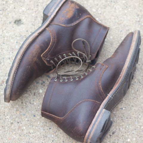 View photo of Viberg Service Boot in Horween Brown Waxed Flesh