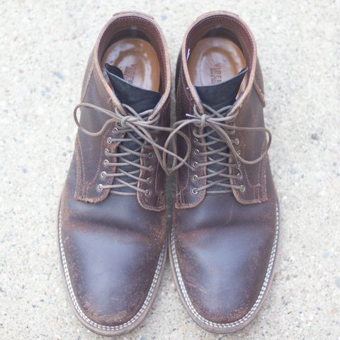 View photo of Viberg Service Boot in Horween Brown Waxed Flesh