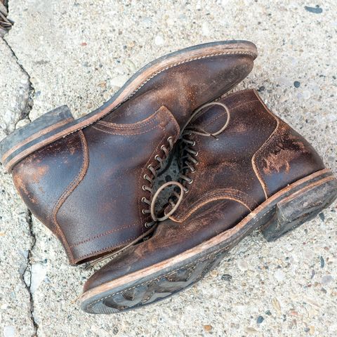 Viberg Service Boot in Horween Brown Waxed Flesh