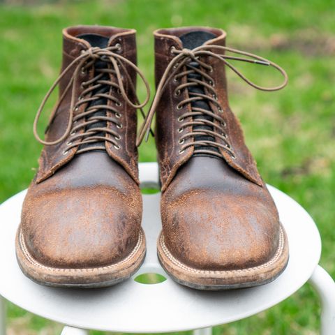Viberg Service Boot in Horween Brown Waxed Flesh