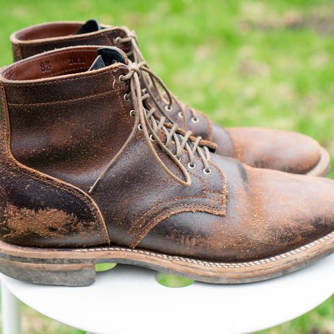 Viberg Service Boot in Horween Brown Waxed Flesh