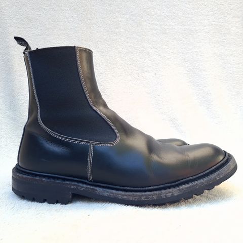 View photo of Tricker's Stephen Chelsea Boot in Black Calf