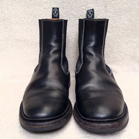 View photo of Tricker's Stephen Chelsea Boot in Black Calf