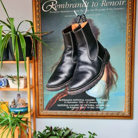 View photo of Tricker's Stephen Chelsea Boot in Black Calf