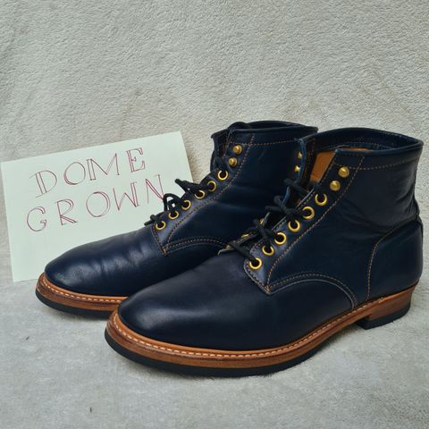 View photo of Y'2 Leather Work Boot in Indigo Horsehide