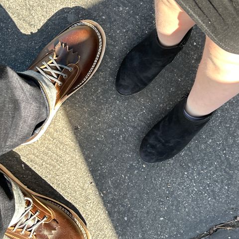 View photo of Frank's Boots Rainier in Horween Cinnamon Waxed Flesh