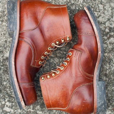 Viberg Service Boot BCT in Shinki Cognac Oiled Horsebutt