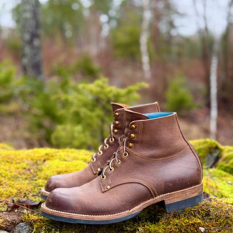 Iron Boots Type 1 in C.F. Stead Snuff Waxed Kudu