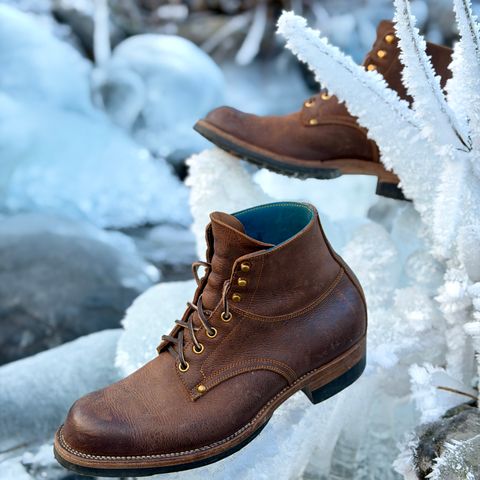 Iron Boots Type 1 in C.F. Stead Snuff Waxed Kudu