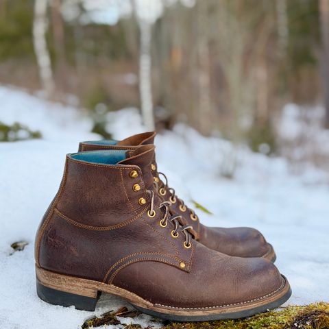 Iron Boots Type 1 in C.F. Stead Snuff Waxed Kudu