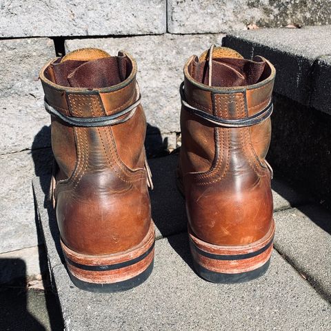 Nicks Americana in Horween Orange Predator