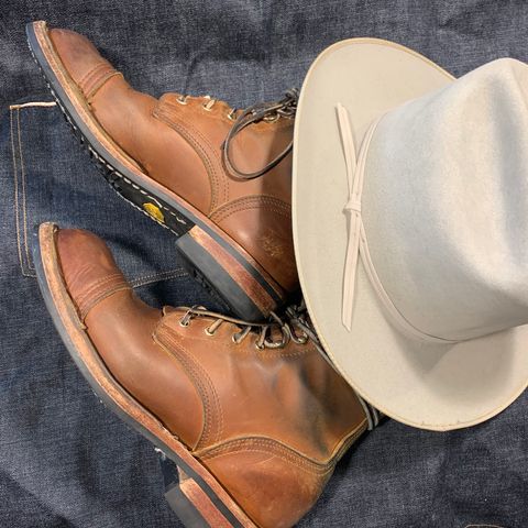 Nicks Americana in Horween Orange Predator