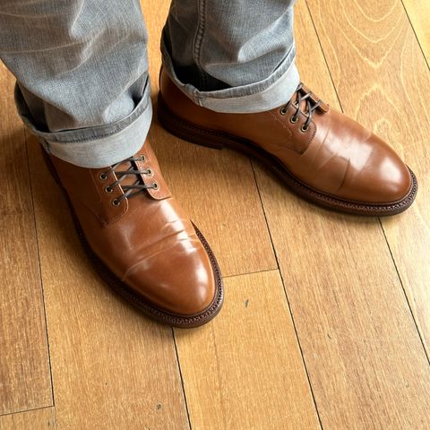 Grant Stone Edward Boot in Horween Honey Glazed Shell Cordovan