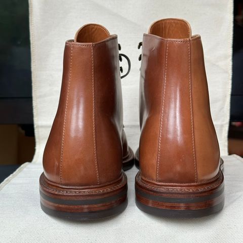Grant Stone Edward Boot in Horween Honey Glazed Shell Cordovan
