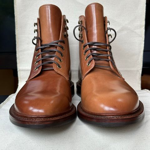 Grant Stone Edward Boot in Horween Honey Glazed Shell Cordovan