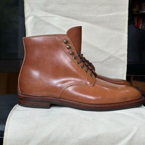 Grant Stone Edward Boot in Horween Honey Glazed Shell Cordovan
