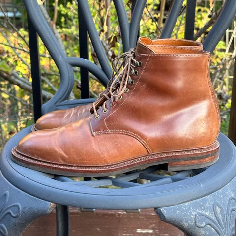 Grant Stone Edward Boot in Horween Honey Glazed Shell Cordovan