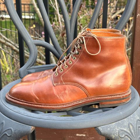 Grant Stone Edward Boot in Horween Honey Glazed Shell Cordovan
