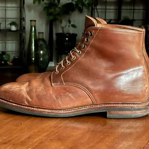 Grant Stone Edward Boot in Horween Honey Glazed Shell Cordovan