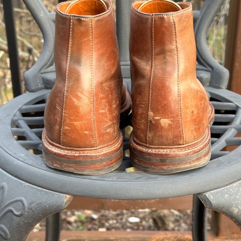 Grant Stone Edward Boot in Horween Honey Glazed Shell Cordovan