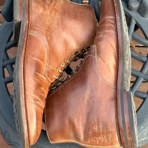 Grant Stone Edward Boot in Horween Honey Glazed Shell Cordovan