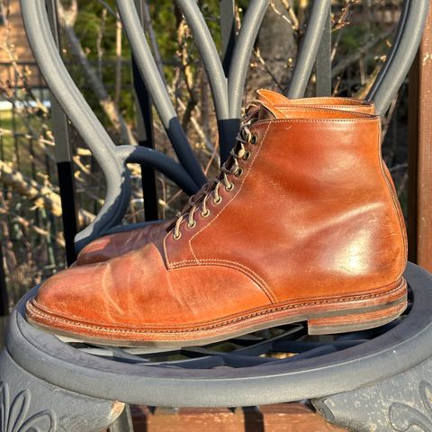 Grant Stone Edward Boot in Horween Honey Glazed Shell Cordovan
