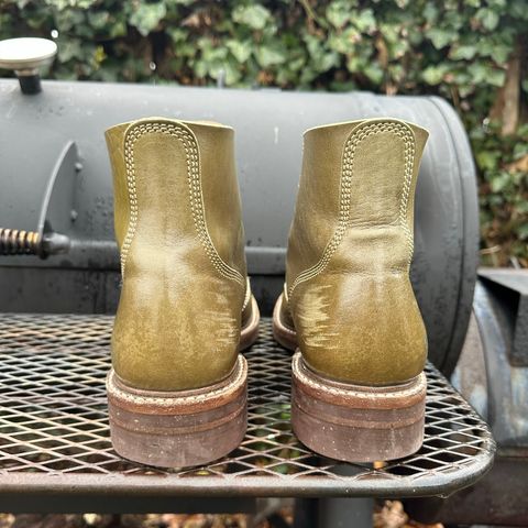 John Lofgren M-43 Service Shoes in Shinki Olive Shrunken Horsebutt