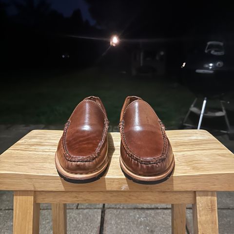 Rancourt & Co. Blue Isle Venetian in Horween Whisky Shell Cordovan