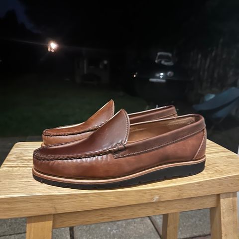 Rancourt & Co. Blue Isle Venetian in Horween Whisky Shell Cordovan