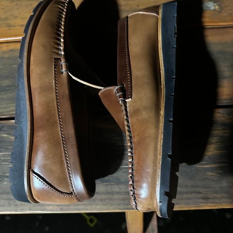 Rancourt & Co. Blue Isle Venetian in Horween Whisky Shell Cordovan