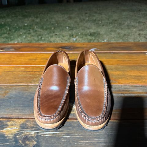 Rancourt & Co. Blue Isle Venetian in Horween Whisky Shell Cordovan