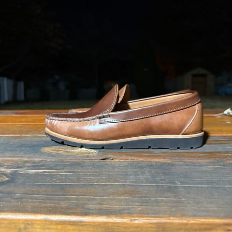 Rancourt & Co. Blue Isle Venetian in Horween Whisky Shell Cordovan