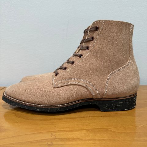 Clinch Yeager Boots in Wickett & Craig Natural Latigo Roughout