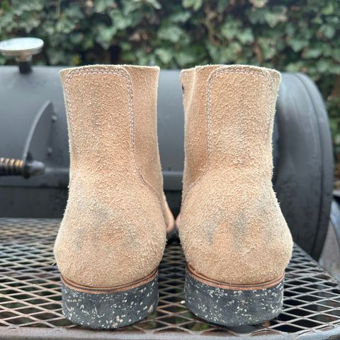 Clinch Yeager Boots in Wickett & Craig Natural Latigo Roughout