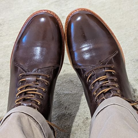 BLKBRD Custom Model in Horween Olive Chromexcel