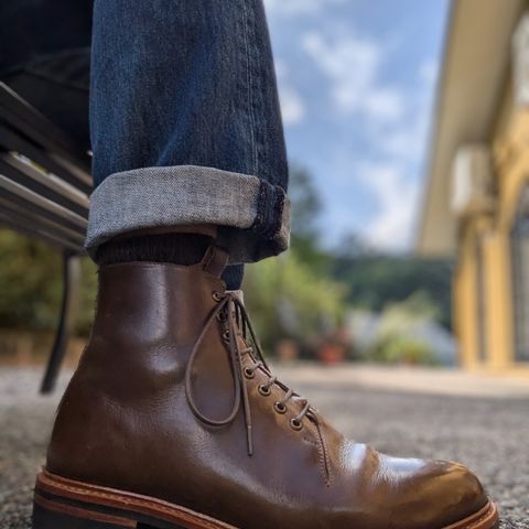 BLKBRD Custom Model in Horween Olive Chromexcel