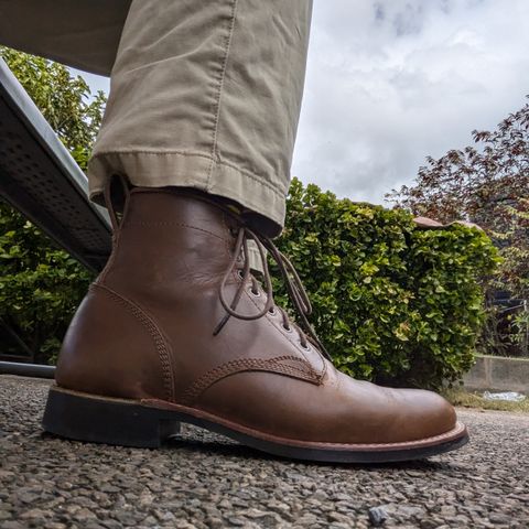 Dayton Boots Service Boot in Brown Chrome