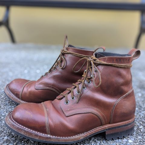 Bordon Tukano Boots in Wickett & Craig Tan Oiled Latigo