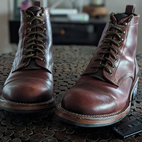 Bordon Tukano Boots in Wickett & Craig Tan Oiled Latigo