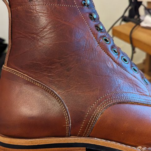 Bordon Tukano Boots in Wickett & Craig Tan Oiled Latigo