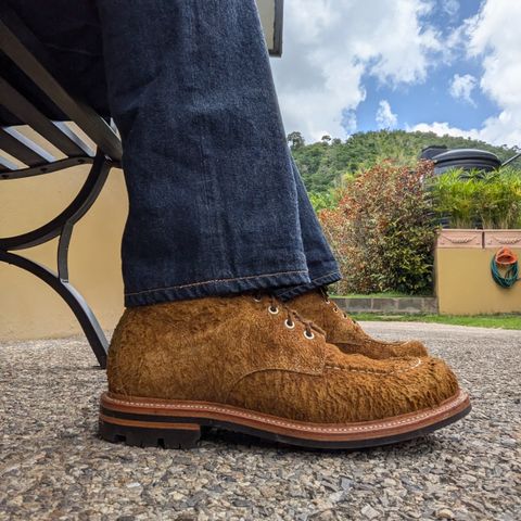 Grant Stone Brass Boot in C.F. Stead Bronze Rough Mohawk