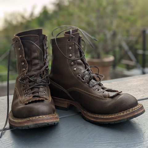 Search result thumbnail of White's Bounty Hunter in Horween Cinnamon Waxed Flesh & Horweem Olive Waxed Flesh