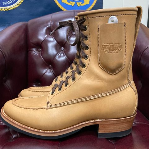 Willie's Handmade Boots Hunting Boot in Horween Natural Latigo
