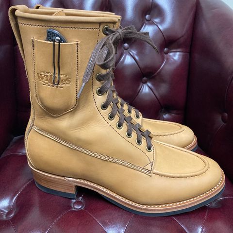 Willie's Handmade Boots Hunting Boot in Horween Natural Latigo
