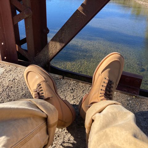 Willie's Handmade Boots Hunting Boot in Horween Natural Latigo