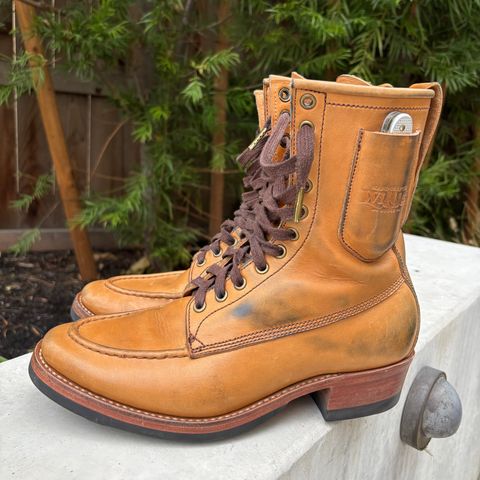 Willie's Handmade Boots Hunting Boot in Horween Natural Latigo