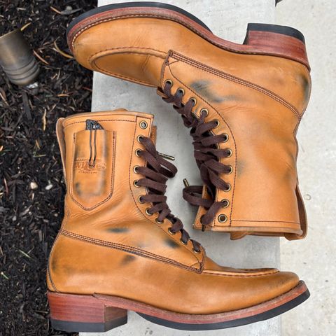 Willie's Handmade Boots Hunting Boot in Horween Natural Latigo